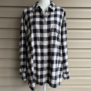 •Lane Bryant• Buffalo Plaid Lightweight Flannel Tunic - Size 26/28